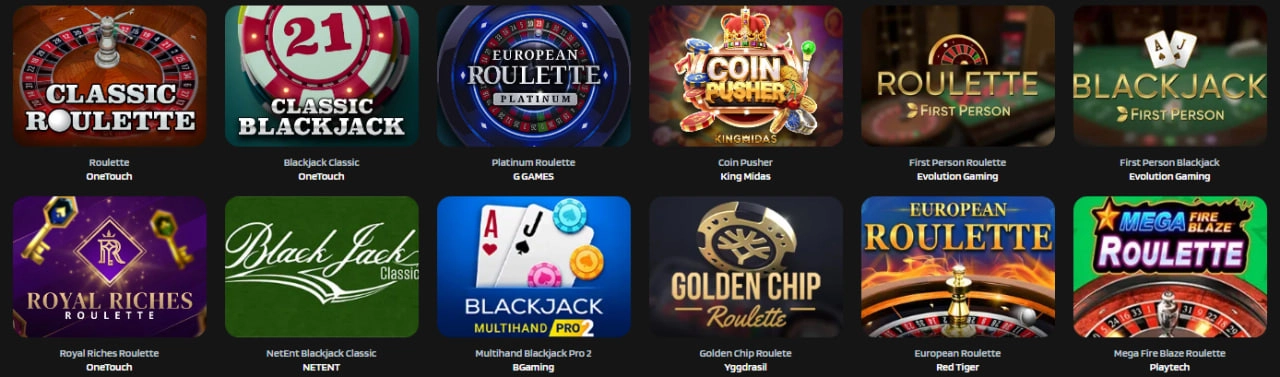 kumobet casino table games